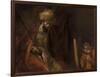 David Playing on the Harp Before Saul, 1658-59-Rembrandt van Rijn-Framed Giclee Print