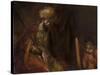 David Playing on the Harp Before Saul, 1658-59-Rembrandt van Rijn-Stretched Canvas