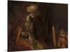 David Playing on the Harp Before Saul, 1658-59-Rembrandt van Rijn-Stretched Canvas