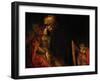 David Playing the Harp Before Saul, 1657-Rembrandt van Rijn-Framed Giclee Print