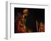 David Playing the Harp Before Saul, 1657-Rembrandt van Rijn-Framed Giclee Print