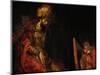 David Playing the Harp Before Saul, 1657-Rembrandt van Rijn-Mounted Giclee Print