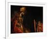 David Playing the Harp Before Saul, 1657-Rembrandt van Rijn-Framed Giclee Print