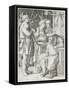 David Playing the Harp before Saul, C. 1508-Lucas van Leyden-Framed Stretched Canvas