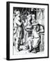 David Playing the Harp for Saul-Lucas van Leyden-Framed Giclee Print