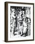 David Playing the Harp for Saul-Lucas van Leyden-Framed Giclee Print