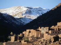 Berber Village in Ouarikt Valley, High Atlas Mountains, Morocco, North Africa, Africa-David Poole-Photographic Print