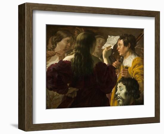 David Praised by the Israelite Women, 1623-Hendrick Ter Brugghen-Framed Giclee Print