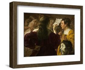 David Praised by the Israelite Women, 1623-Hendrick Ter Brugghen-Framed Giclee Print