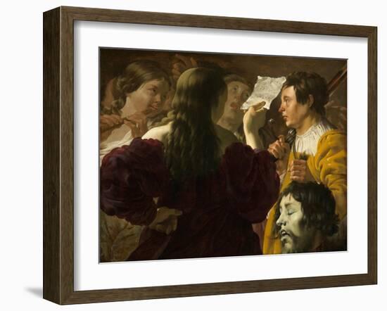 David Praised by the Israelite Women, 1623-Hendrick Ter Brugghen-Framed Giclee Print