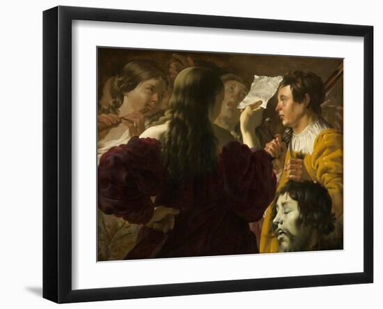 David Praised by the Israelite Women, 1623-Hendrick Ter Brugghen-Framed Giclee Print