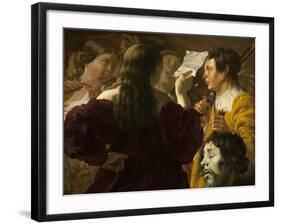 David Praised by the Israelite Women, 1623-Hendrick Ter Brugghen-Framed Giclee Print