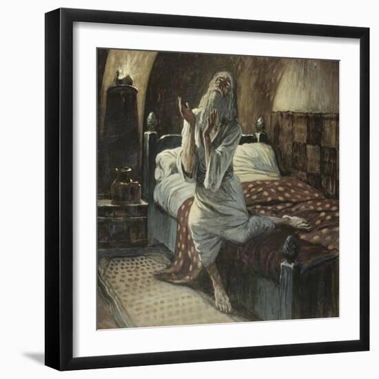 David Praying in the Night-James Tissot-Framed Giclee Print