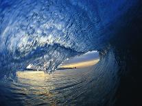 Dolphin Swimming in Ocean-David Pu'u-Photographic Print