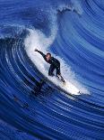 Surfer Riding a Wave-David Pu'u-Stretched Canvas