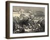 David Punishing the Ammonites Illustration-Gustave Doré-Framed Giclee Print