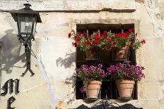 Window Flower Pots in Village of Santillana Del Mar, Cantabria, Spain-David R. Frazier-Photographic Print
