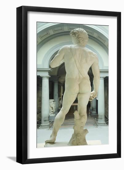 David, Rear, 1501-1504-Michelangelo-Framed Giclee Print