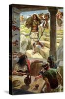 David returns to Achish by J James Tissot - Bible-James Jacques Joseph Tissot-Stretched Canvas