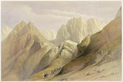 Ascent of the Lower Range of Sinai, February 18th 1839, Plate 114