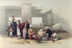 Encampment of the Alloeen in Wady Araba-David Roberts-Giclee Print