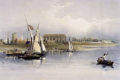 General View of the Ruins of Luxor, from the Nile