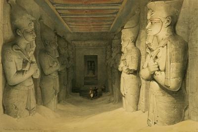 Interior of the Temple of Abu Simbel, from "Egypt and Nubia," Vol.1
