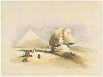 The Great Sphinx and the Pyramids of Giza, from Egypt and Nubia, Vol.1-David Roberts-Giclee Print