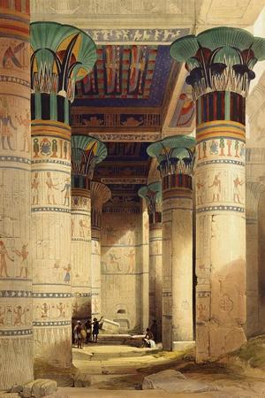 Sanctuary of the Temple of Abu Simbel Nubia David Roberts Fine Art Print