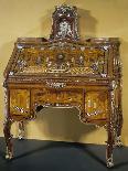 Louis XVI Style Combination Table, Ca 1780-David Roentgen-Framed Stretched Canvas