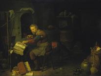 The Alchemist (Oil on Canvas)-David III Ryckaert-Framed Giclee Print