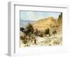 David 's camp at Ein Gedi where he hid - Bible-William Brassey Hole-Framed Giclee Print