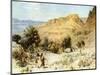 David 's camp at Ein Gedi where he hid - Bible-William Brassey Hole-Mounted Giclee Print