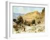 David 's camp at Ein Gedi where he hid - Bible-William Brassey Hole-Framed Giclee Print