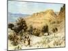 David 's camp at Ein Gedi where he hid - Bible-William Brassey Hole-Mounted Giclee Print