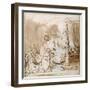 David's Charge to Solomon-Rembrandt van Rijn-Framed Giclee Print