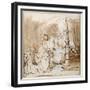 David's Charge to Solomon-Rembrandt van Rijn-Framed Giclee Print