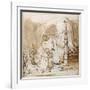 David's Charge to Solomon-Rembrandt van Rijn-Framed Giclee Print