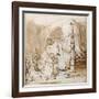 David's Charge to Solomon-Rembrandt van Rijn-Framed Giclee Print