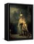 David's Farewell from Jonathan-Rembrandt van Rijn-Framed Stretched Canvas