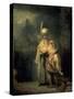 David's Farewell from Jonathan-Rembrandt van Rijn-Stretched Canvas