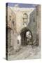David's Strasse, Jerusalem, 1862-Carl Friedrich Heinrich Werner-Stretched Canvas