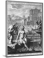 David Sees the Naked Bathsheba from the Roof of His Palace-null-Mounted Giclee Print