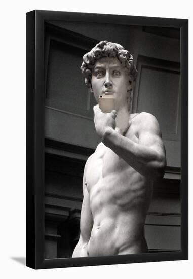 David Selfie Portrait-null-Framed Poster