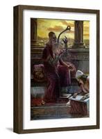 David singing by J James Tissot - Bible-James Jacques Joseph Tissot-Framed Giclee Print