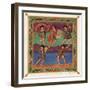 David Sings His Psalms Accompanied by Musicians and a Dancer-null-Framed Art Print