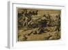 David Slaying Goliath, C. 1518-Ugo da Carpi-Framed Giclee Print
