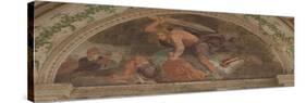 David Slaying Goliath (Loggia Di David)-Giulio Romano-Stretched Canvas