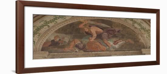 David Slaying Goliath (Loggia Di David)-Giulio Romano-Framed Giclee Print