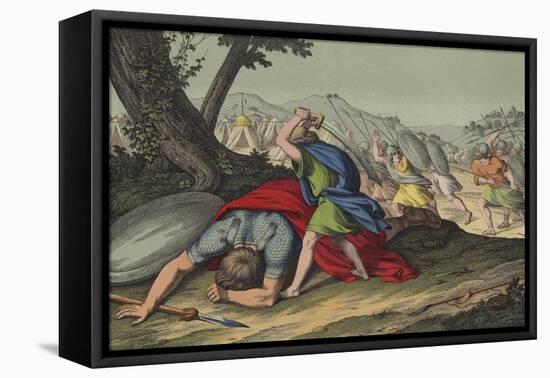 David Slaying Goliath-null-Framed Stretched Canvas